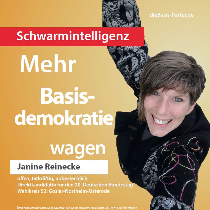 Wahlplakat zur Bundestagswahl 2021 im Wahlkreis 52
